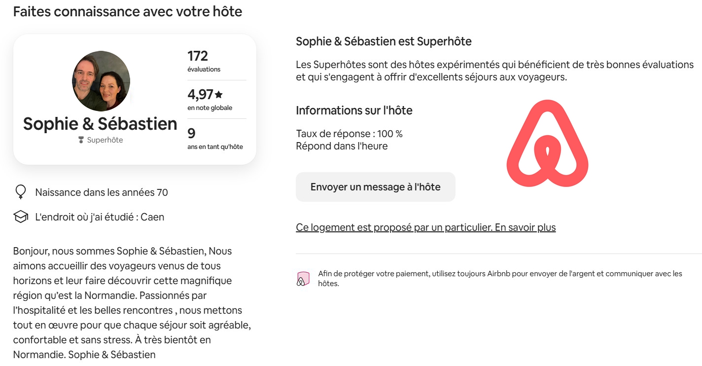 Note airbnb et description